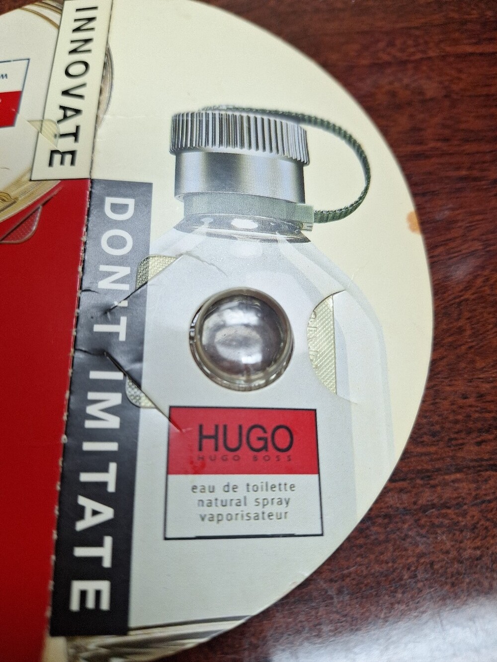 Vintage Hugo Boss Sample Card  Men's And Women's 0.016 Oz Each Bubble
